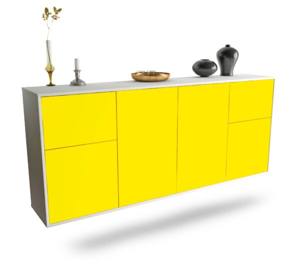 Sideboard Costa Mesa, Gelb, hängend (180x79x35cm)