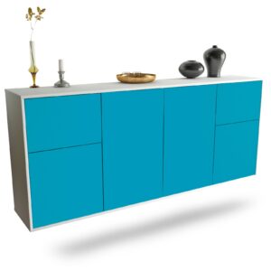 Sideboard Costa Mesa, Türkis, hängend (180x79x35cm)