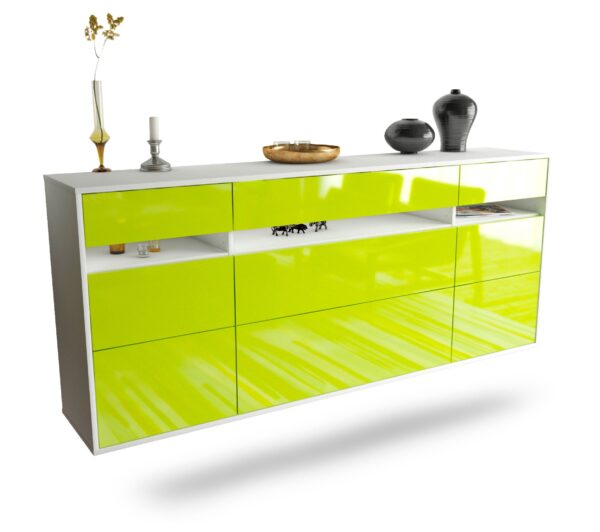 Sideboard Manchester, Grün, hängend (180x79x35cm)