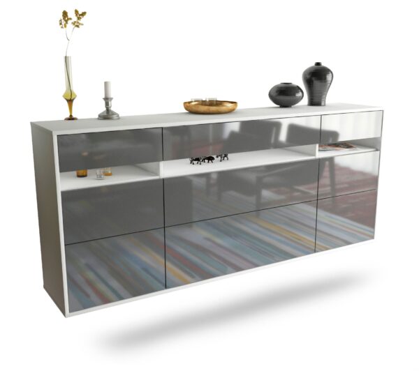 Sideboard Manchester, Grau, hängend (180x79x35cm)