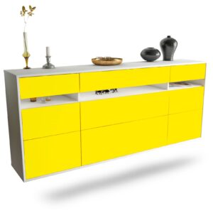 Sideboard Manchester, Gelb, hängend (180x79x35cm)