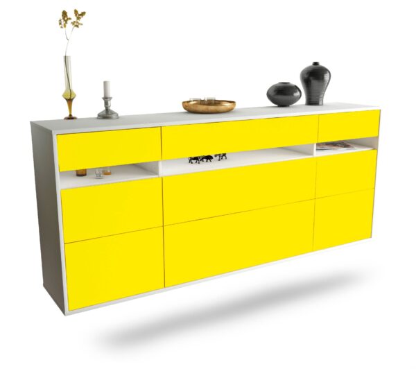 Sideboard Manchester, Gelb, hängend (180x79x35cm)