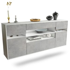 Sideboard Miramar, Beton, hängend (180x79x35cm)