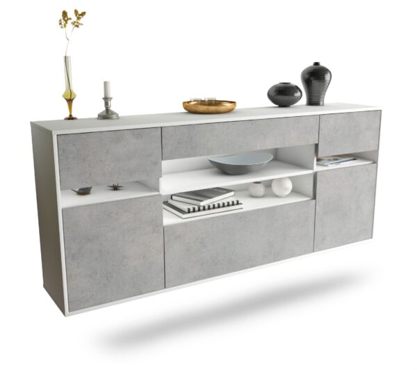 Sideboard Miramar, Beton, hängend (180x79x35cm)
