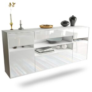 Sideboard Miramar, Weiß, hängend (180x79x35cm)