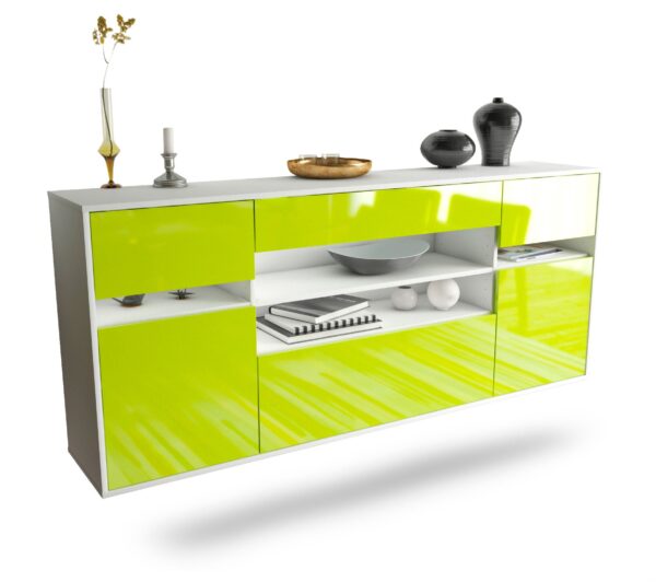 Sideboard Miramar, Grün, hängend (180x79x35cm)