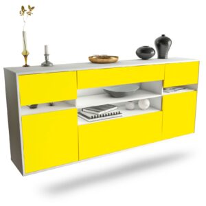 Sideboard Miramar, Gelb, hängend (180x79x35cm)