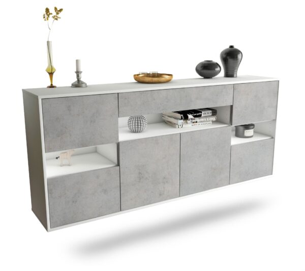 Sideboard Downey, Beton, hängend (180x79x35cm)