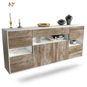 Sideboard Downey, Treibholz, hängend (180x79x35cm)