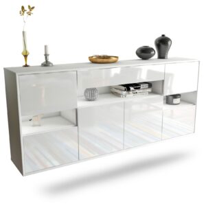 Sideboard Downey, Weiß, hängend (180x79x35cm)