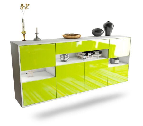 Sideboard Downey, Grün, hängend (180x79x35cm)