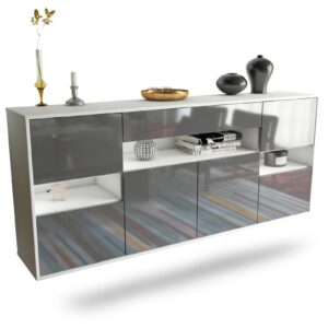 Sideboard Downey, Grau, hängend (180x79x35cm)