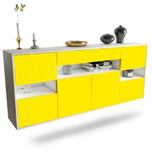 Sideboard Downey, Gelb, hängend (180x79x35cm)