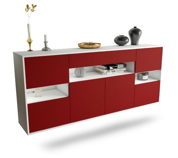 Sideboard Downey, Bordeaux, hängend (180x79x35cm)