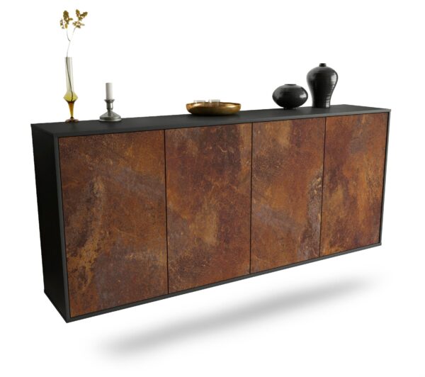 Sideboard Lakewood, Rost, hängend (180x79x35cm)