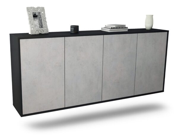 Sideboard Lakewood, Beton, hängend (180x79x35cm)