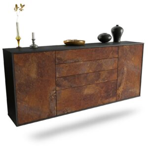 Sideboard Alexandria, Rost, hängend (180x79x35cm)