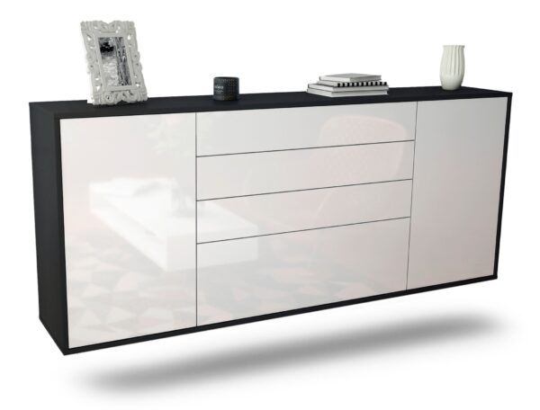 Sideboard Alexandria, Weiß, hängend (180x79x35cm)