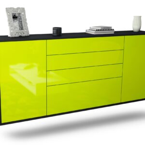Sideboard Alexandria, Grün, hängend (180x79x35cm)