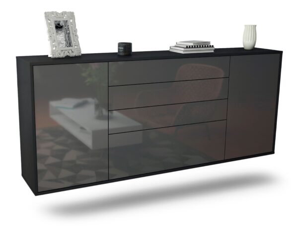 Sideboard Alexandria, Grau, hängend (180x79x35cm)