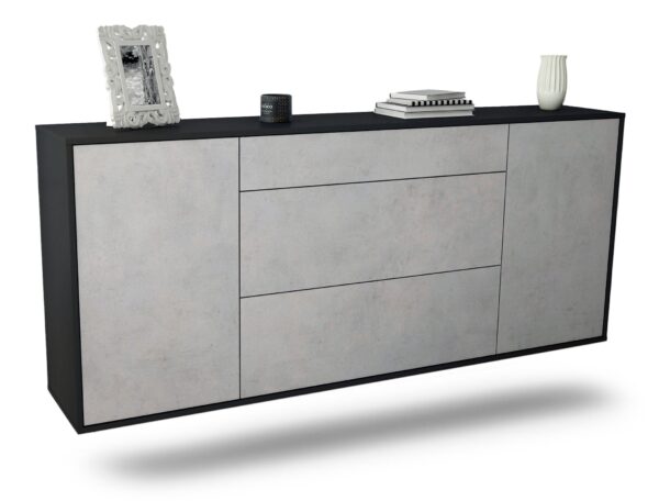 Sideboard Syracuse, Beton, hängend (180x79x35cm)