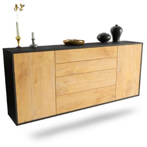 Sideboard Bridgeport, Eiche, hängend (180x79x35cm)