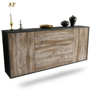 Sideboard Bridgeport, Treibholz, hängend (180x79x35cm)