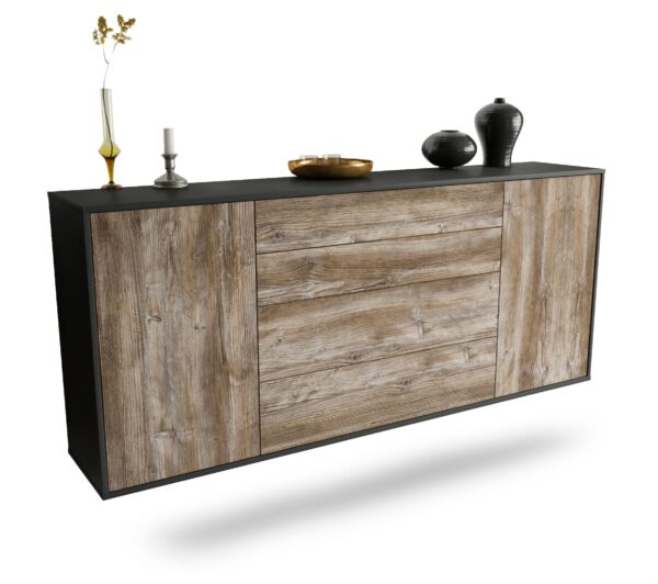 Sideboard Bridgeport, Treibholz, hängend (180x79x35cm)