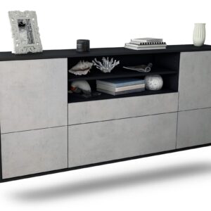 Sideboard Escondido, Beton, hängend (180x79x35cm)