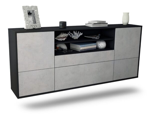 Sideboard Escondido, Beton, hängend (180x79x35cm)