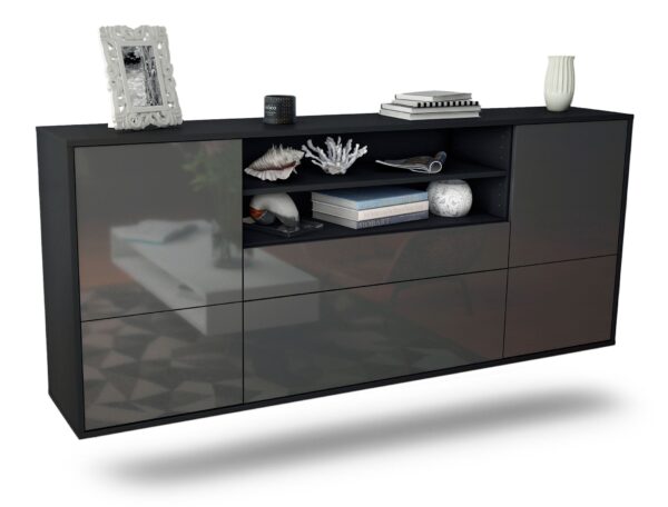 Sideboard Escondido, Grau, hängend (180x79x35cm)