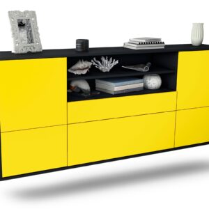 Sideboard Escondido, Gelb, hängend (180x79x35cm)