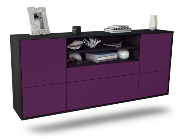 Sideboard Escondido, Lila, hängend (180x79x35cm)