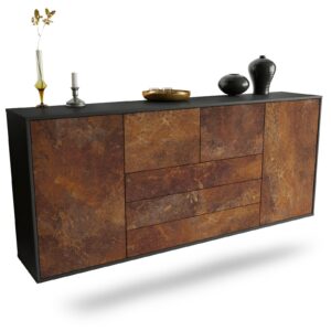 Sideboard Metairie, Rost, hängend (180x79x35cm)