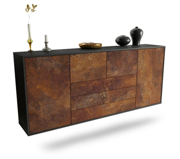 Sideboard Metairie, Rost, hängend (180x79x35cm)