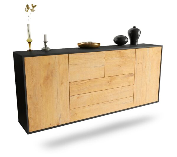Sideboard Metairie, Eiche, hängend (180x79x35cm)