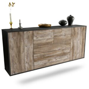 Sideboard Metairie, Treibholz, hängend (180x79x35cm)