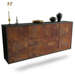 Sideboard Orange, Rost, hängend (180x79x35cm)