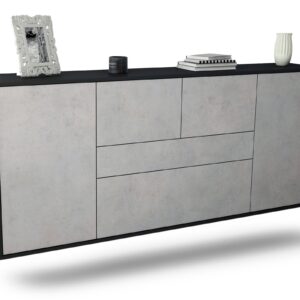 Sideboard Orange, Beton, hängend (180x79x35cm)