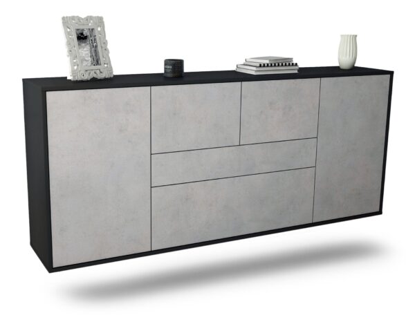 Sideboard Orange, Beton, hängend (180x79x35cm)