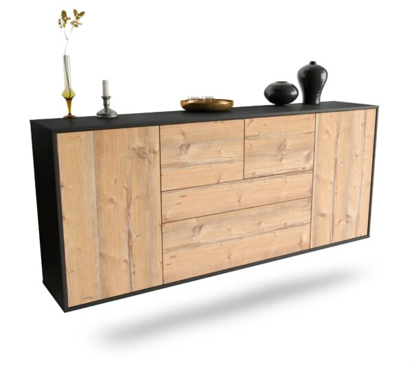 Sideboard Orange, Pinie, hängend (180x79x35cm)