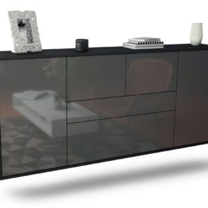Sideboard Orange, Grau, hängend (180x79x35cm)