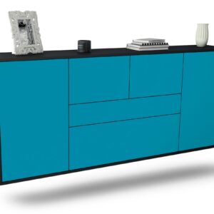 Sideboard Orange, Türkis, hängend (180x79x35cm)