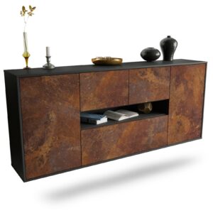 Sideboard Warren, Rost, hängend (180x79x35cm)