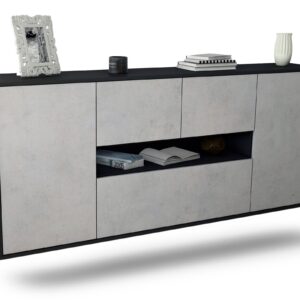 Sideboard Warren, Beton, hängend (180x79x35cm)