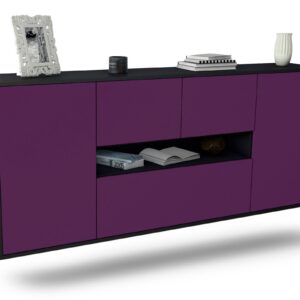 Sideboard Warren, Lila, hängend (180x79x35cm)