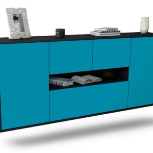Sideboard Warren, Türkis, hängend (180x79x35cm)