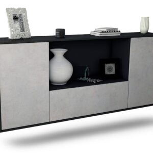 Sideboard Fort Collins, Beton, hängend (180x79x35cm)