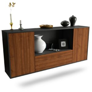 Sideboard Fort Collins, Walnuss, hängend (180x79x35cm)