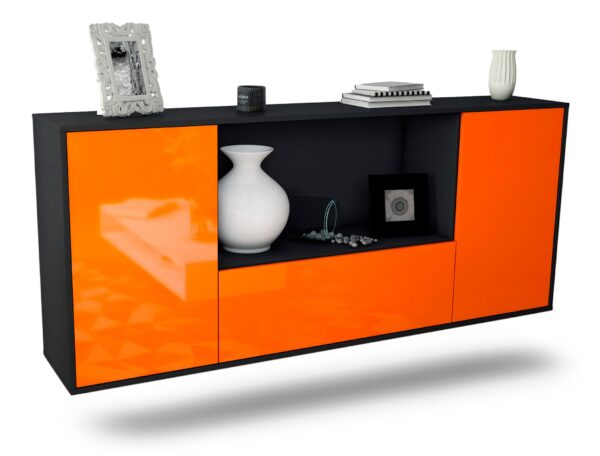 Sideboard Fort Collins, Orange, hängend (180x79x35cm)